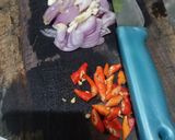 Foto langkah ke 2 dari resep Tumis Bunga Pepaya Udang Rebon.