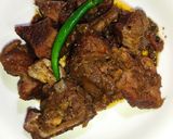 A picture of step 8 of Namkeen Gosht.