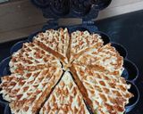 Foto langkah ke 2 dari resep Roti Keju Waffle.