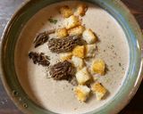 Une image de l'étape 7 de Crème de morilles, françaises ou québécoises.