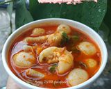 Foto langkah ke 10 dari resep Bakso Aci Kuah Pedas.