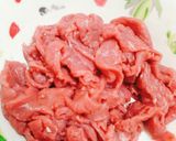Hình bước làm 1 của món Bò xào khoai tây