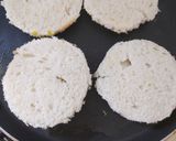 A picture of step 4 of Bread Idli with yoghurt.