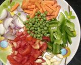 વેજીટેબલ પુલાવ (Vegetable pulav Recipe in Gujarati) રેસીપી સ્ટેપ2ફોટો