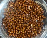 A picture of step 4 of Chana chikki (Chickpea Brittle).