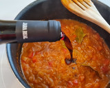 Foto del paso 8 de la receta: Albóndigas con jamón en salsa de Pedro Ximénez con patatas