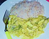 A picture of step 3 of Chicken Thai Korma.