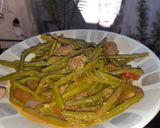 Une image de l'étape 3 de Haricots verts en sauce rouge :).