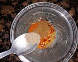 A picture of step 4 of Allu Karahi.