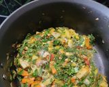 A picture of step 3 of Palak, Veggies Dry Curry.