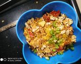 A picture of step 3 of Papad Chat.