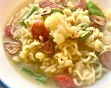 A picture of step 6 of Instant Vegetable Noodle soup.