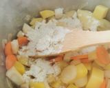 Krumplileves sonkával recept fázis 2 fotója