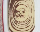 A picture of step 6 of Auntie's steamed zebra cake.