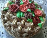 صورة لخطوة 11 من وصفة تورتة سلة الورود 🌹🌷🌹