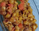 A picture of step 5 of Fry chatpati chaat.