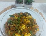 A picture of step 4 of Paneer masala.