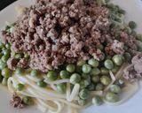 Foto del paso 7 de la receta: Espaguettis🍝con🧆mucha proteina🫛y cariño🥩🥰🍝