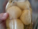Deviled pickled eggs