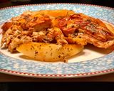 Φωτογραφία βήματος 5 της συνταγής 🍗Κοτόπουλο κοκκινιστό 🥫 με πατάτες κυδωνάτες🥔