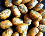 A picture of step 3 of Besan Methi Crispy Muthiya.