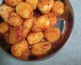 A picture of step 3 of Lasaniya Bataka and Bhungda.
