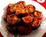 عکس مرحله 6 از دستور لواشک دورنگ مغزدار