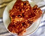 A picture of step 7 of Oat energy bars (contains nuts).