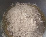 A picture of step 1 of Jaggery Oats halwa.
