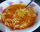 Foto langkah ke 5 dari resep Sup fusili bolognaise simpel.