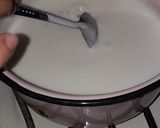 Foto del paso 2 de la receta: Panna cotta a base de menta a acompañado de un coulis de jamaica