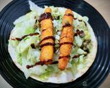Foto del paso 5 de la receta: Taco de finger de pollo con aguacate semi picante y salsa barbacoa