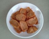 Hình bước làm 2 của món Sườn non chay chiên muối ớt