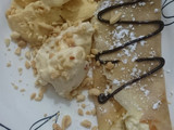 Creppes Dulces de Banano y Helado