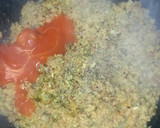Foto del paso 5 de la receta: Champiñones rellenos en salsa de zanahoria con Cus Cus (vegano)