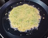 A picture of step 3 of Bajra methi chila.