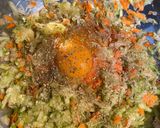 A picture of step 3 of Zucchini and Carrot Burgers.
