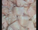 A picture of step 1 of Peri Peri Cheesy Chicken Shashlik.