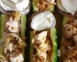 Une image de l'étape 6 de Courgette farcie et champignon mozzarella.