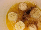 Plátano con nueces y canela