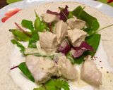 Tortilla z kurczakiem w sosie miodowo-musztardowym krok przepisu 9 zdjęcie