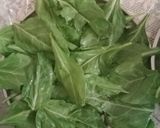 A picture of step 2 of Crispy Spinach.