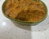 A picture of step 5 of Channe k saag.