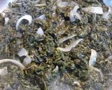 A picture of step 4 of Momma's Olive Spinach.