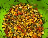 A picture of step 3 of Mexican-ish salad.