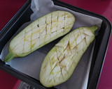 Foto del paso 1 de la receta: Berenjena rellena de atún