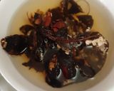 A picture of step 2 of Matar ko achaar (Nepali style with sesame and tamarind).