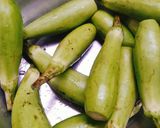 Hình bước làm 1 của món Cà non chiên bột sauce tôm khô