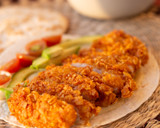 Foto del paso 4 de la receta: Quesadilla de pollo crujiente estilo Crispy chicken 🍗