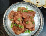 A picture of step 5 of Singhara atta aloo pakoda.